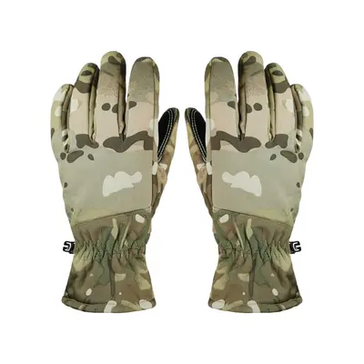 Рукавиці тактичні зимові SoftShell Мультикам з утеплювачем-XL
