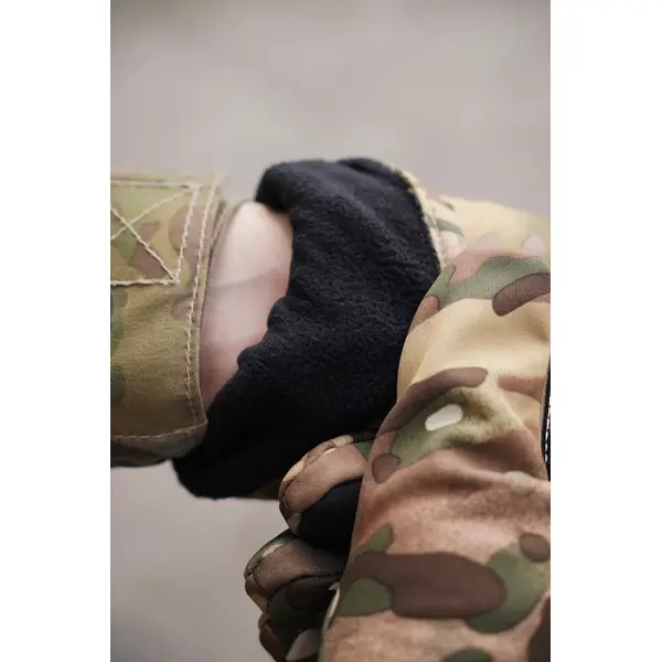 Рукавиці тактичні зимові SoftShell Мультикам з утеплювачем-L