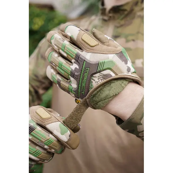 Тактичні зимові рукавички Mechanix M-Pact з утеплювачем Койот Мультикам-2XL