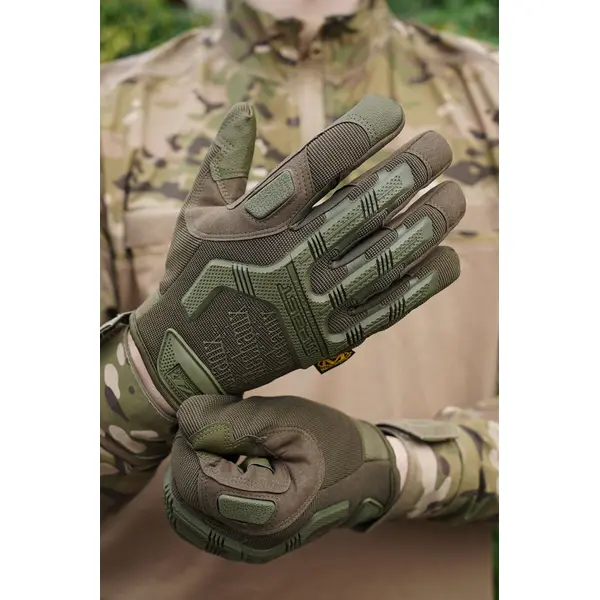 Рукавички зимові тактичні  Mechanix M-Pact з утеплювачем Олива-2XL