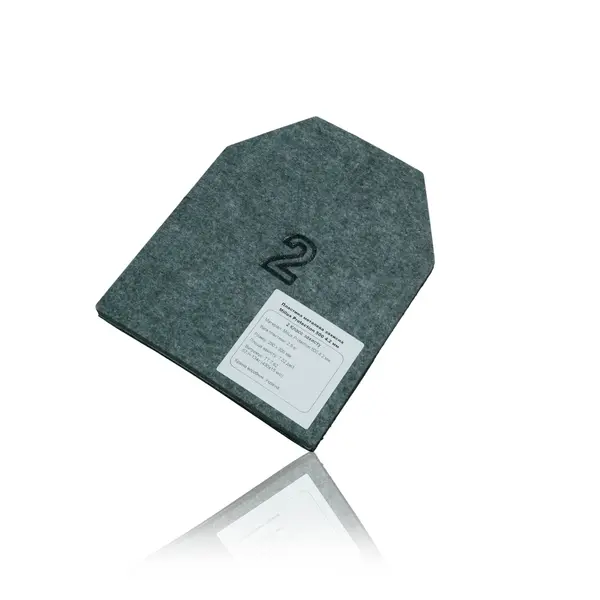 Бронеплити Miilux 4,2мм 2й клас захисту (комплект 2 шт)