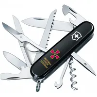 Нож Victorinox Huntsman (15 функций) Black/Эмблема ВСУ + Надпись ВСУ