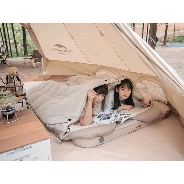Спальний мішок з капюшоном Naturehike B400 NH21MSD11, бежевий