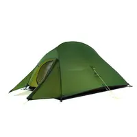 Палатка сверхлегкая двухместная с футпринтом Naturehike СІоцԁцԁ Up 2 Updated NH17T001-T, 20D, темно-зеленый