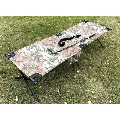 Розкладачка армійська НАТО з кишенею Збільшена (XL) 200х74 Мультикам