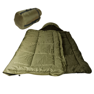 Спальный мешок Kiborg Alfa Fleece оливковое -20С 85*210