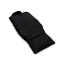 Спальный мешок с капюшоном 2.10х90 флис черный зимний