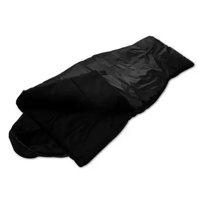 Спальний мішок з капюшоном 2.10х90 фліс чорний зимовий