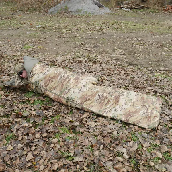Спальний мішок-пончо 6в1 Multishelter Kiborg Мультикам утеплений
