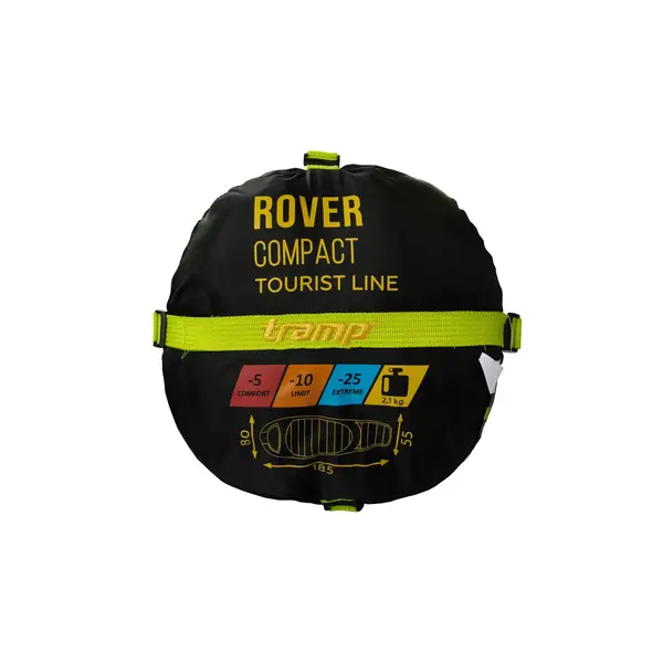 Спальний мішок Tramp Rover Compact кокон правий olive/grey 185/80-55