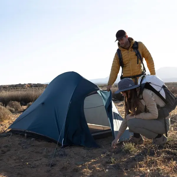 Одноместная палатка с футпринтом Naturehike Cloud Up 1 Updated NH18T010-T 20D - Темно синий