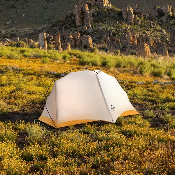 Одноместная палатка Naturehike NH21ZP003 - Серая/Желтая