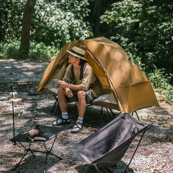 Одноместная коричневая палатка Naturehike NH22ZP020