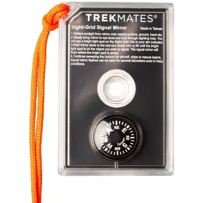 Сигнальне дзеркало Trekmates Mirror with Compass and Float, clear