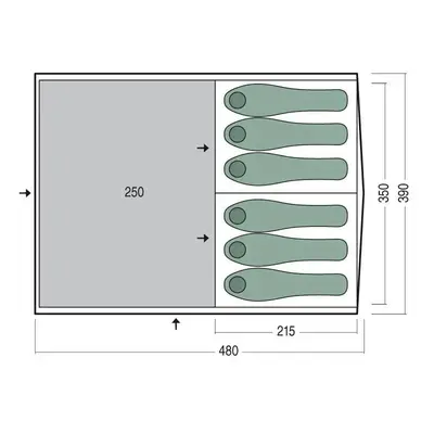 Намет чотиримісний Pinguin Nimbus 4, Green (PNG 144.4.Green)