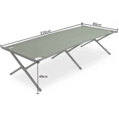 Розкладне ліжко Pinguin Bed, 210х80х49см — Зелений