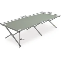 Розкладне ліжко Pinguin Bed, 210х80х49см — Синій