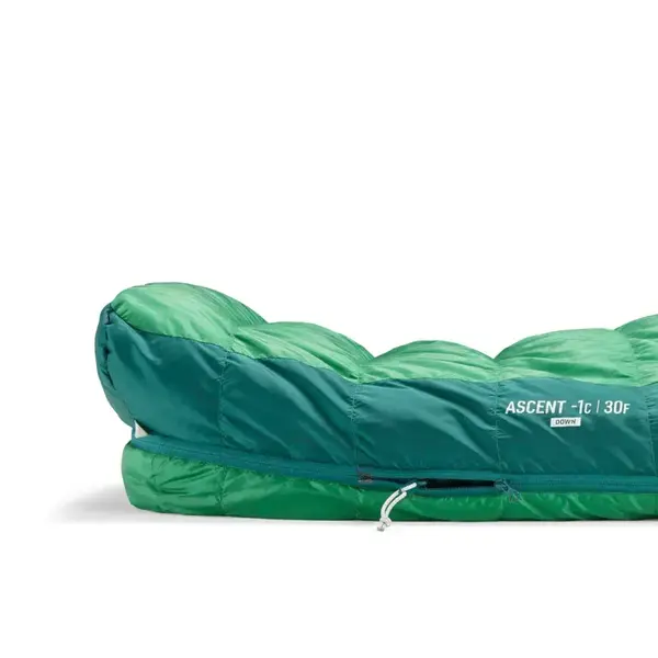 Лівостороній спальний мішок Sea to Summit Ascent -1C/30F Long, Rain Forest Green 198 см