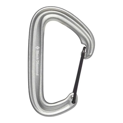 Серый карабин Black Diamond LiteWire