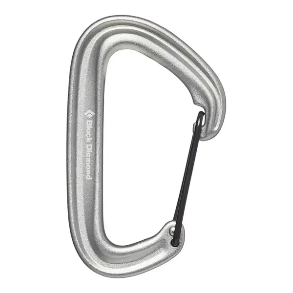 Серый карабин Black Diamond LiteWire