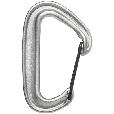 Серый карабин Black Diamond MiniWire (23 г)