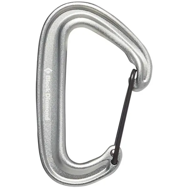Серый карабин Black Diamond MiniWire (23 г)