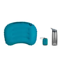 Синя надувна подушка Aeros Ultralight Pillow 12х36х26см