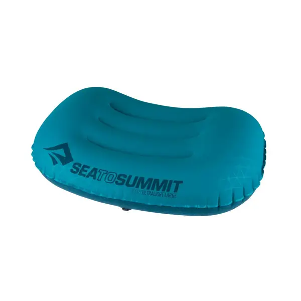 Синя надувна подушка Aeros Ultralight Pillow 12х36х26см