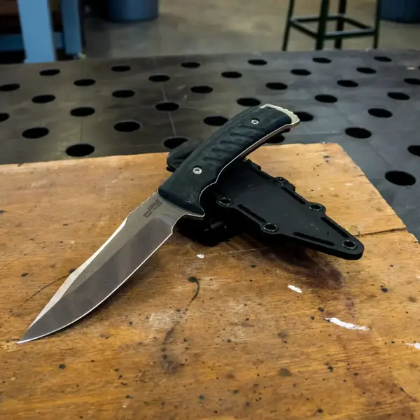 Нож SOG Pillar, Stone Washed/Satin/S35VN - Черный