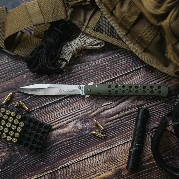Нож складной Cold Steel Lynn Thompson Lynn Thompson TI-Lite - Зеленый
