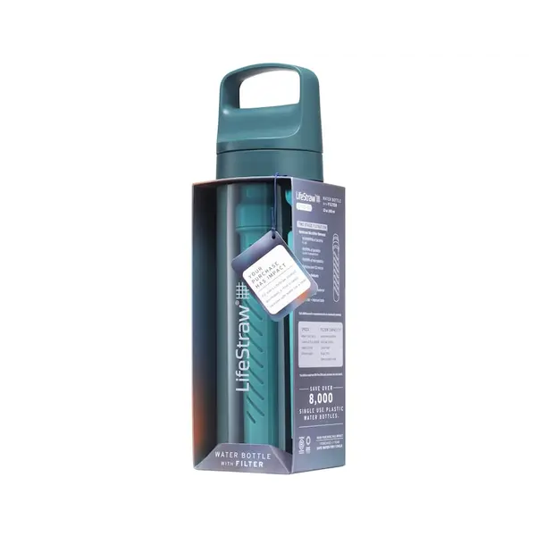 Бутылка-фильтр для воды LifeStraw Go Filter Bottle, 650 мл, Laguna Teal