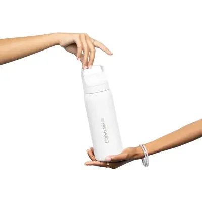 Пляшка-фільтр для води LifeStraw Go SS Filter Bottle, 1 л, Polar White