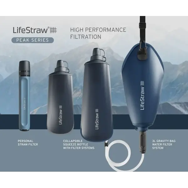 Фільтр для води LifeStraw Peak Gravity, 8 л, Mountain Blue