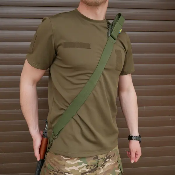 Ремінь 2-точковий Kiborg Gun Sling G-2 з пряжкою швидкого регулювання Triple-X Olive