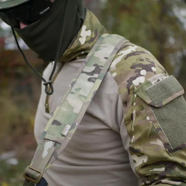 Двоточковий збройовий ремінь з QD антабками M-lok та швидким регулюванням Multicam USA