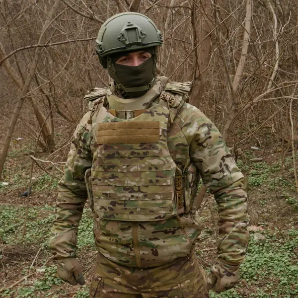 Захист шиї mod. 1 з балістичним пакетом Militex cordura USA Multicam