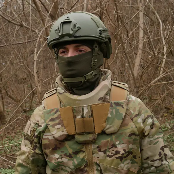 Захист шиї mod. 1 з балістичним пакетом Militex cordura USA Multicam