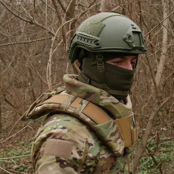 Захист шиї mod. 1 з балістичним пакетом Militex cordura USA Multicam