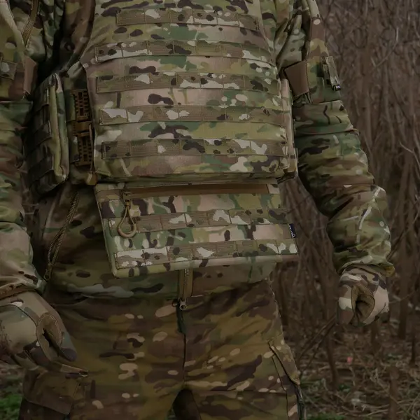 Захист живота (кишківник) з балістичним пакетом 1 клас захисту Militex cordura USA Multicam