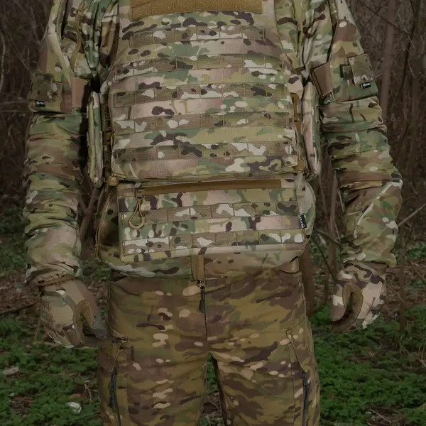 Захист живота (кишківник) з балістичним пакетом 1 клас захисту Militex cordura USA Multicam