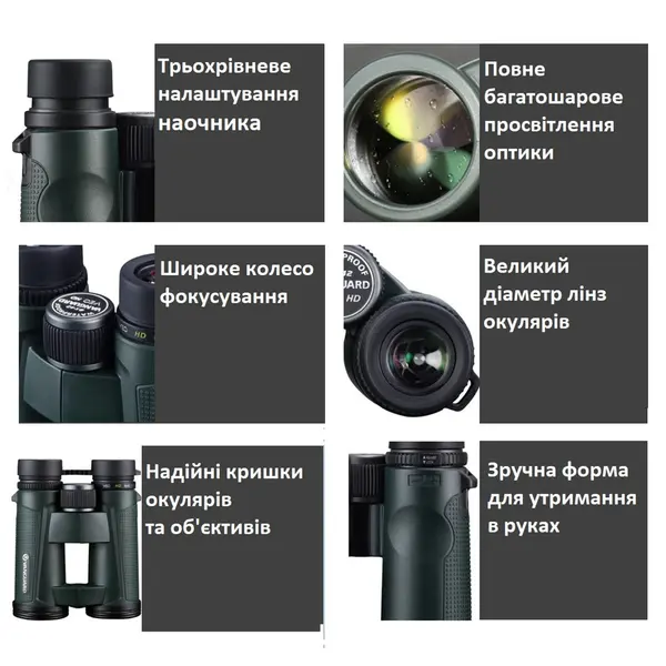 Бінокль Vanguard VEO HD 10x42 WP (VEO HD 1042)