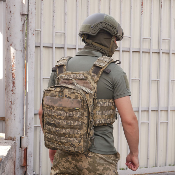 Штурмовий рюкзак швидкоз'ємний кордура піксель