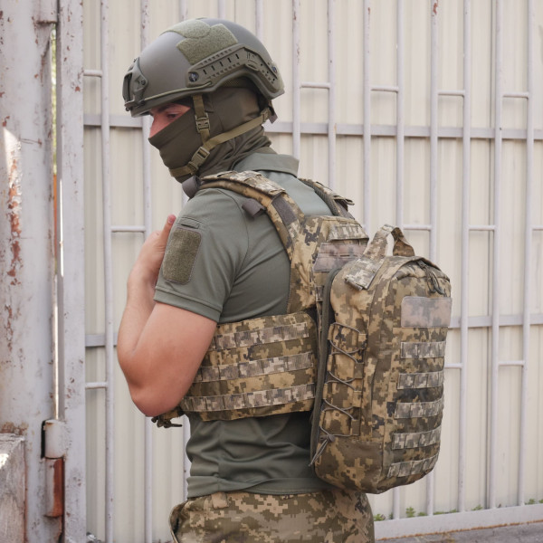 Штурмовий рюкзак швидкоз'ємний кордура піксель