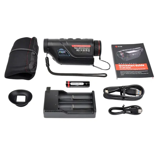 Тепловизионный монокуляр GUIDE TD411 LRF 384x288px 19mm (с дальномером)