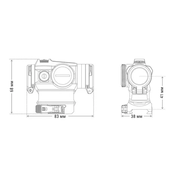 Коліматорний приціл HOLOSUN HS515GM