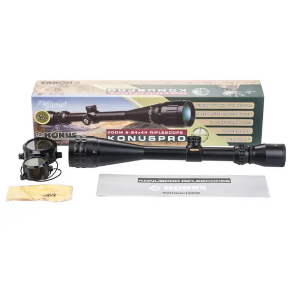 Прицел KonusPro 6-24х44 (waterproof, азот, Mil-Dot, AO, ударопрочный, 25,4мм)