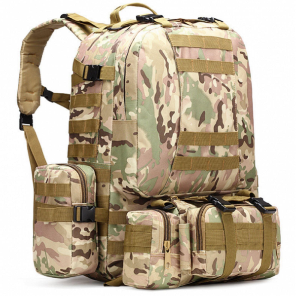 Военно-тактический рюкзак Molle Assault 55 L+ 3 органайзера Мультикам