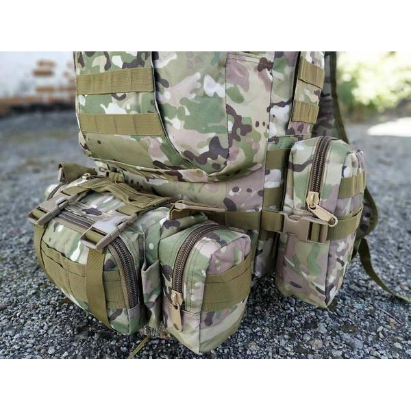 Военно-тактический рюкзак Molle Assault 55 L+ 3 органайзера Мультикам