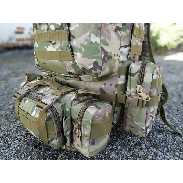 Військово-тактичний рюкзак Molle Assault 55 L+ 3 органайзери Мультикам