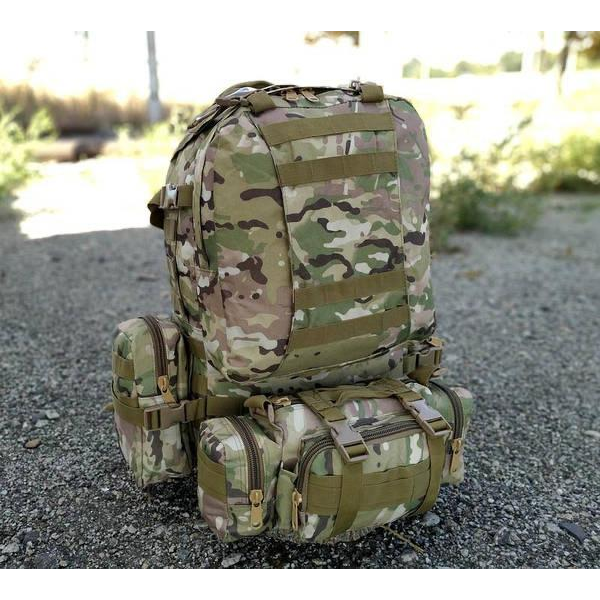 Военно-тактический рюкзак Molle Assault 55 L+ 3 органайзера Мультикам